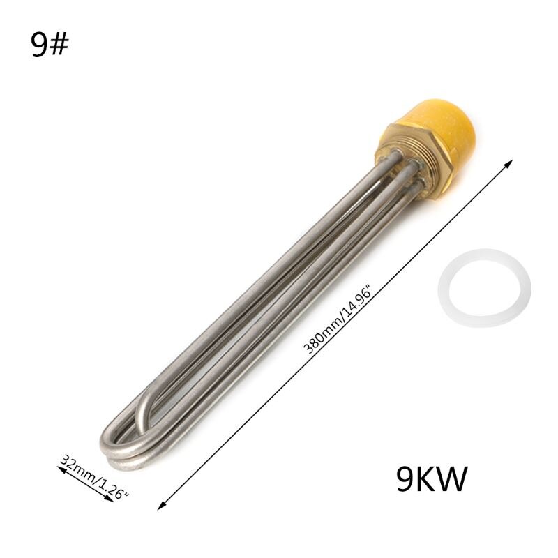 Water Tank DN40 Heating Pipe Water Heater / Boiler Electrical Immersion Element: 9KW