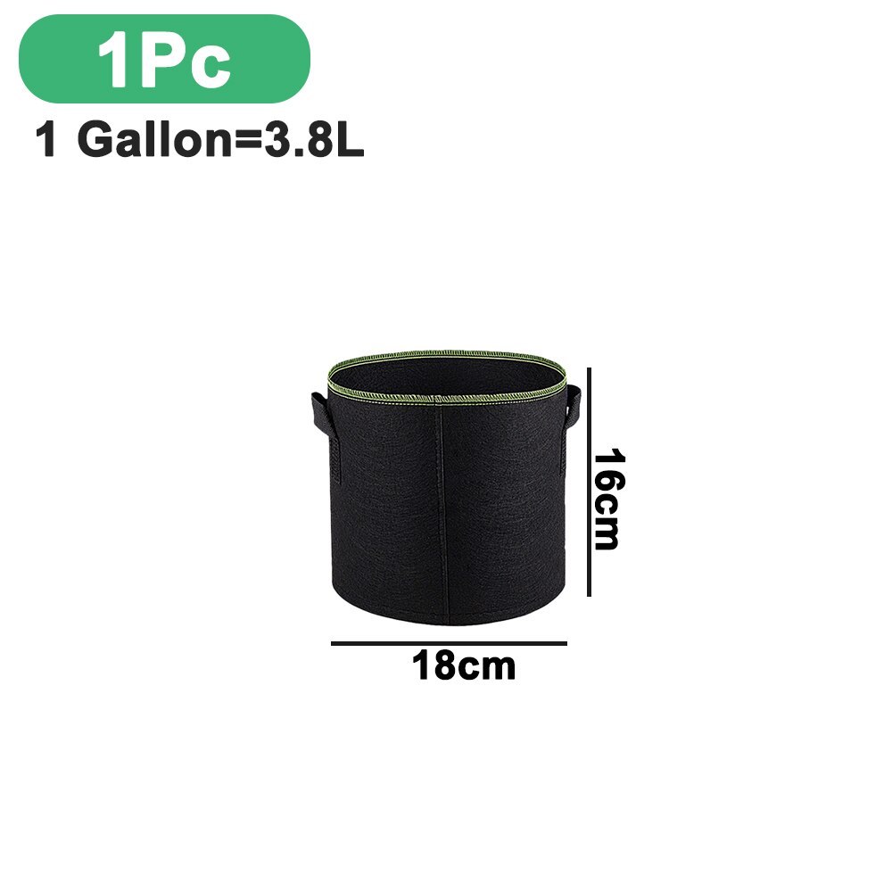 Stareal Grow Bags 6 Pack 5 Gallon Heavy Duty Beluchting Stof Potten Verdikte Vlies Stof Potten Plant Grow Bags met Handgrepen