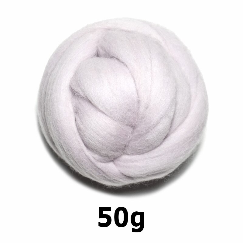 handmade Wool Felt for felting 50g Warm gray Perfect in Needle Felt 37#: 50g
