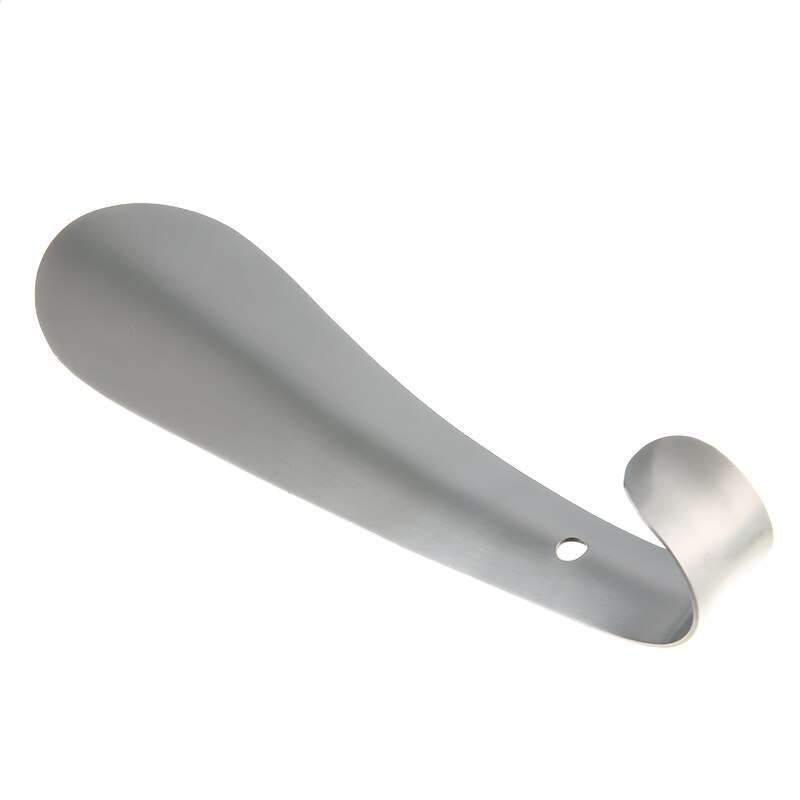 Long Shoe Horn tainless Steel Silver Metal Shoe Horn Easy Handle Spoon Leather Strap Travel Shoehorn Remover Flexible Shoe Horn