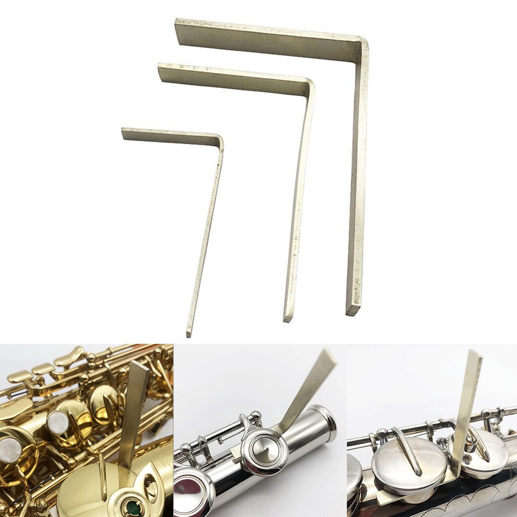 Set Van 3 Saxofoon L-Vorm Key Repareren Set Voor Instrument Onderdelen Accessoire