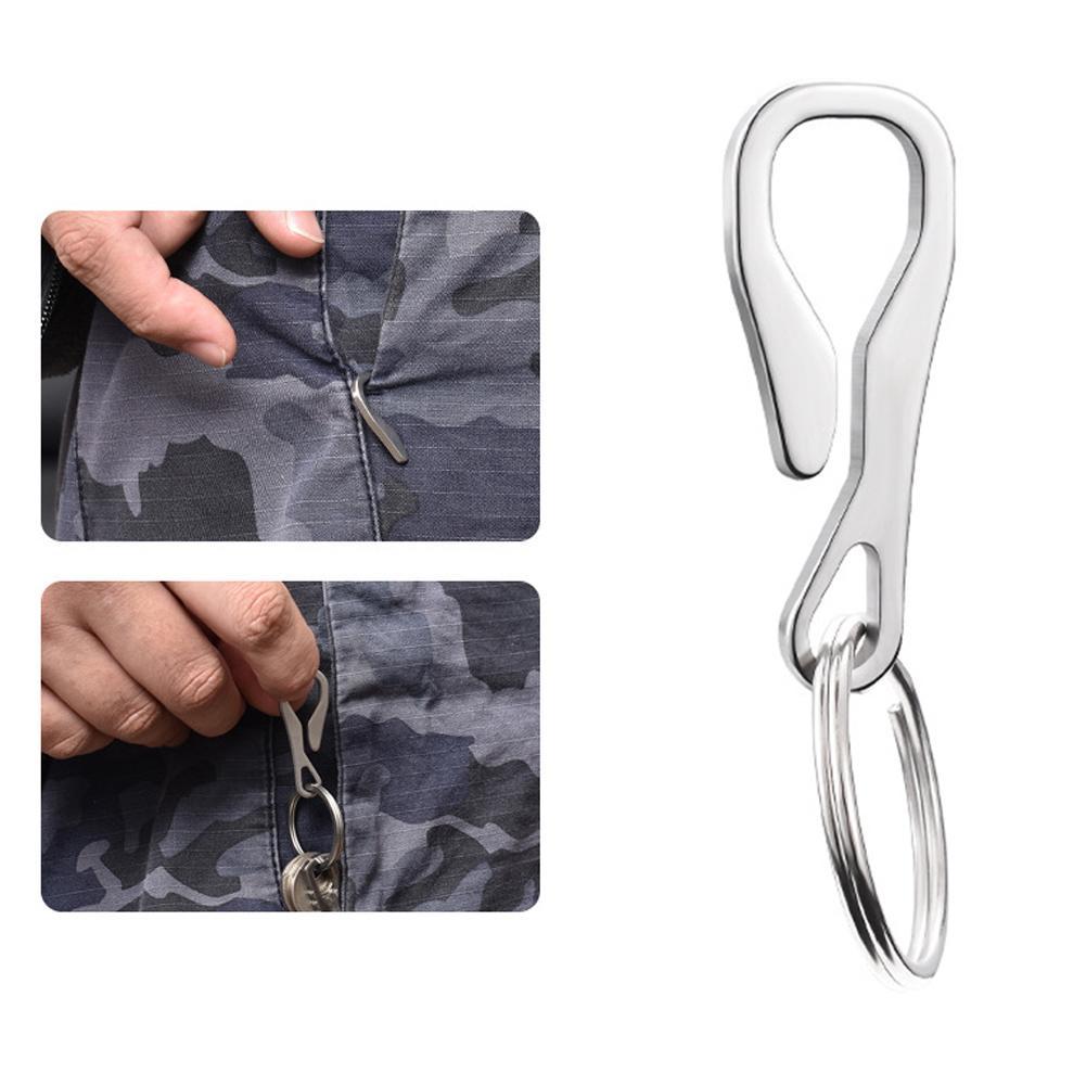 Outdoor Riem Clip Sleutelhanger Draagbare Broekzak Clip Sleutelhanger Opknoping Gesp Sleutel Dangler Pack