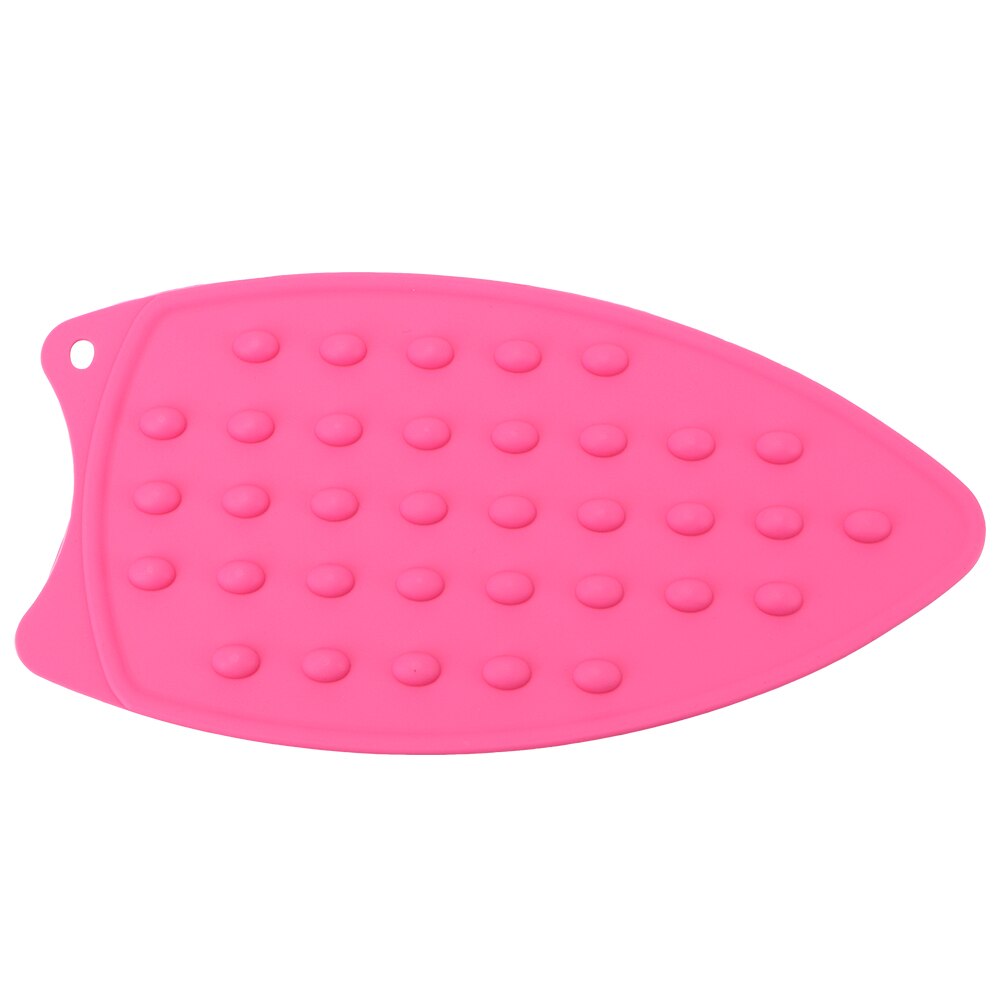 Silicone Non-stick Ironing Board Pad Heat-resistant Insulation Boards Protection Rest Pad For Clothes Garment Ironing Pad: Rose Red
