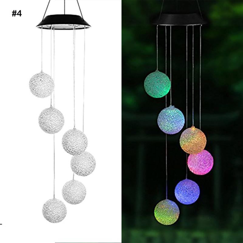 Led Zonne-energie Zonne-energie Wind Chime Light Led Opknoping Hanger Spinner Windchime Outdoor Thuis Tuin Decoratieve Craft