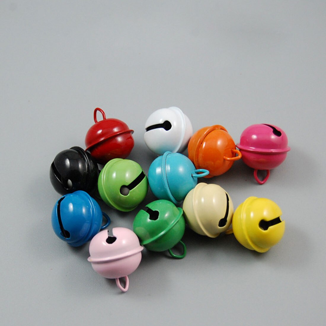 Décorations clochette Jingle en métal en fer | 22mm, 20 pièces colorées, décoration de noël, pendentifs pour animaux de compagnie, accessoires artisanaux faits à la main pour bricolage