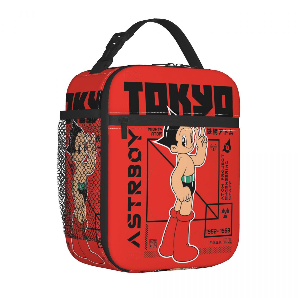 The Mighty Atom Astro Boy Astroboy Insulated Lunch Bag Cooler Bag Reusable Lunch Container Portable Tote Lunch Box Office Travel: Blue