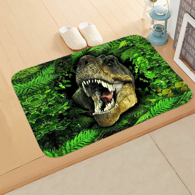 3D dinosaurus print deur mat zachte rand deur mat slaapkamer deur vloer gang mat 40*60cm: 10