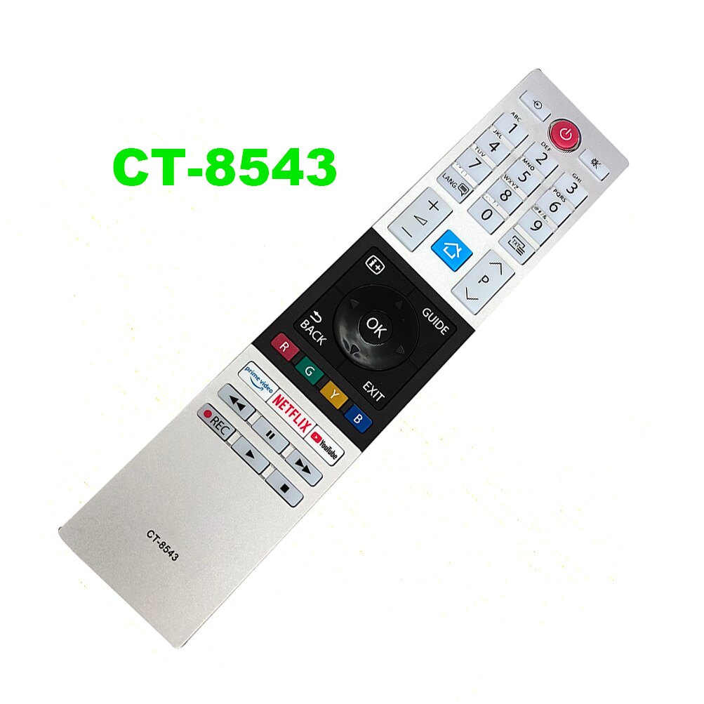 Erstatning for toshiba led hdtv tv fjernkontroll ct -8533 ct-8543 ct-8528: Ct -8543
