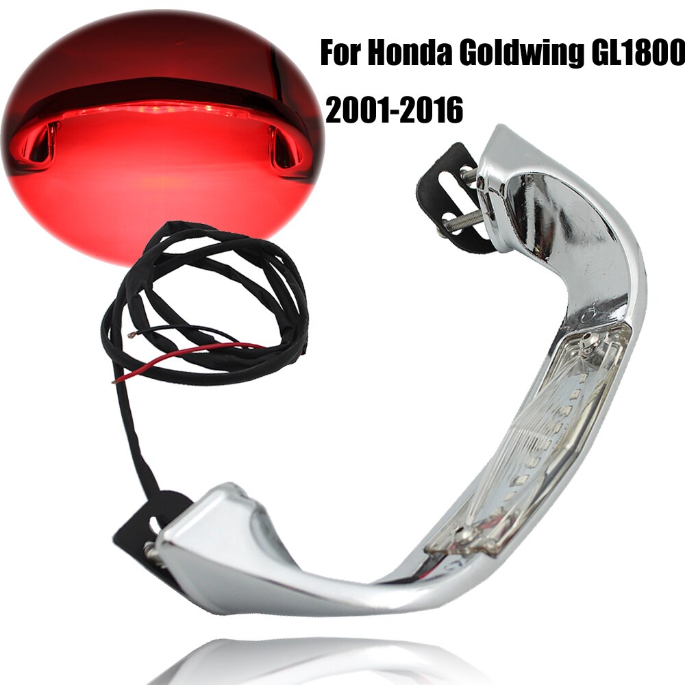 Chrome ABS Trunk Handle Light LED For Honda Goldwing GL 1800 GL1800 2001