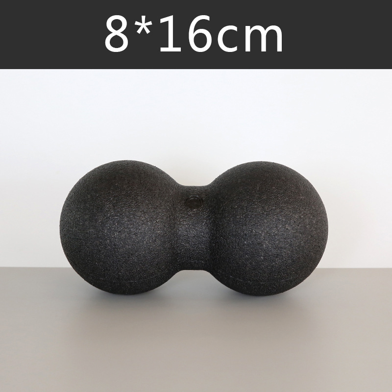 Yoga epp fitnessboll yoga skumblocksrulle jordnötsbollsset block jordnötsmassage rullboll terapi avslappningsövning fitness: Guld-