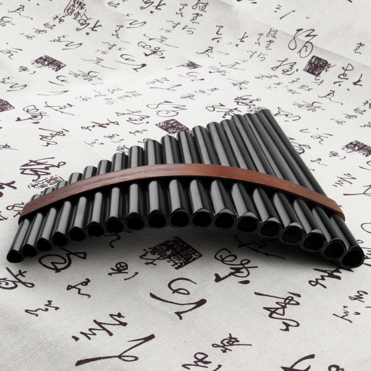 18 Pipes BrownPan Flute F Key Pan Pipes Woodwind Instrument Traditional Musical Instrument Bamboo Pan flute