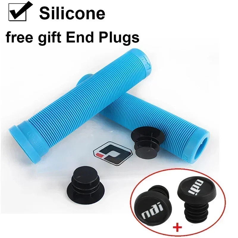 ODI Bicycle Handlebar Grips Antislip Silicone Cycling Cuffs Mountain Bike Bar End Plugs Grip Cap BMX Mtb Folding Bike Parts: Gold