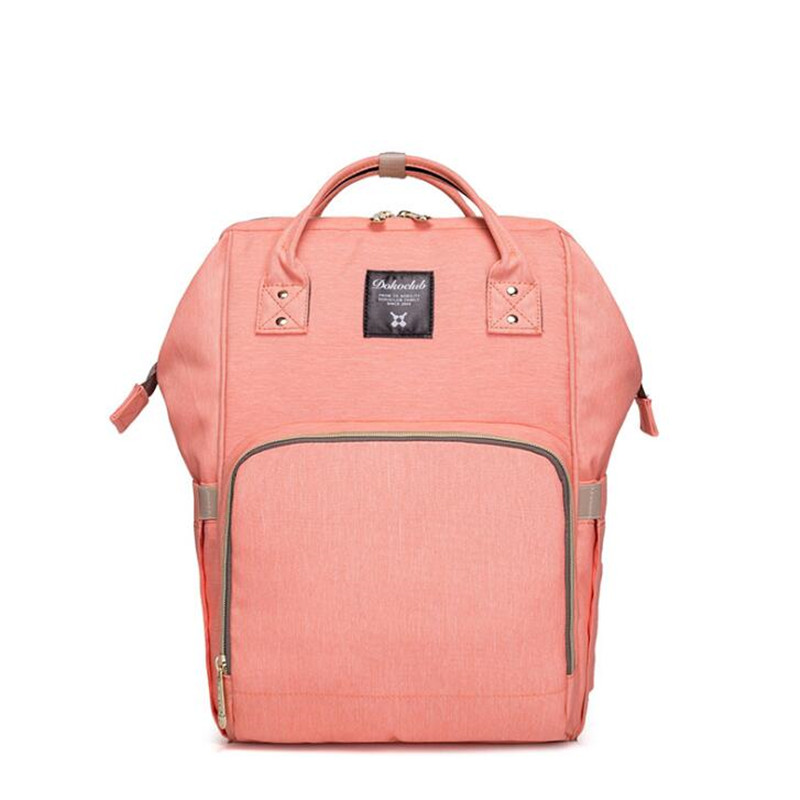 Dokoclub Baby Windel Tasche Große Kapazität Windel Tasche Reise Rucksack Mumie Pflege Taschen Multifunktionale Mutterschaft Tasche für Mutter: Rosa