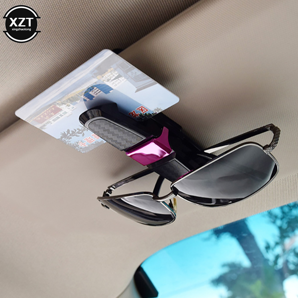 Auto Brillenetui Auto Sonnenblende Brillenhalter Sonnenbrille Clip Karte Tickethalter Stiftetui Clip Kasten Universal- Zubehör