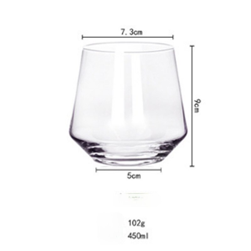 Bicchieri da vino in cristallo in stile europeo calice di Brandy bicchiere da Tequila colpi bicchieri da Cocktail bicchiere da cucina Bar da pranzo: 450ml