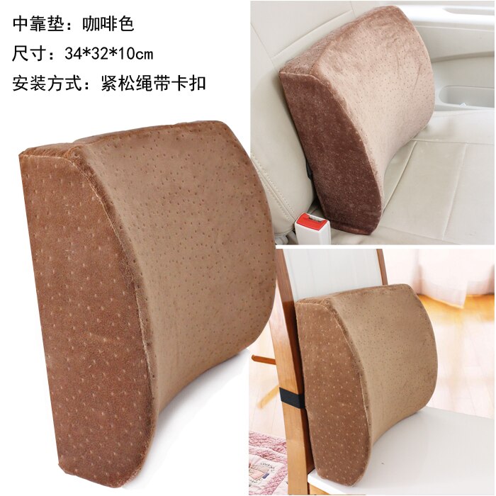 Office Chair Back Support Pillow Lumbar Support Cushion Waist Pain Memory Foam Soft Cushion for Car Seat Desk Computer