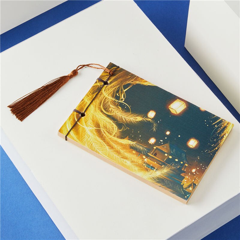 Bullet Journal Notebook Weekly Planner Stationery Store School Chinese Style Tassel Retro Handmade Sketchbooks Notepad 016007: 1