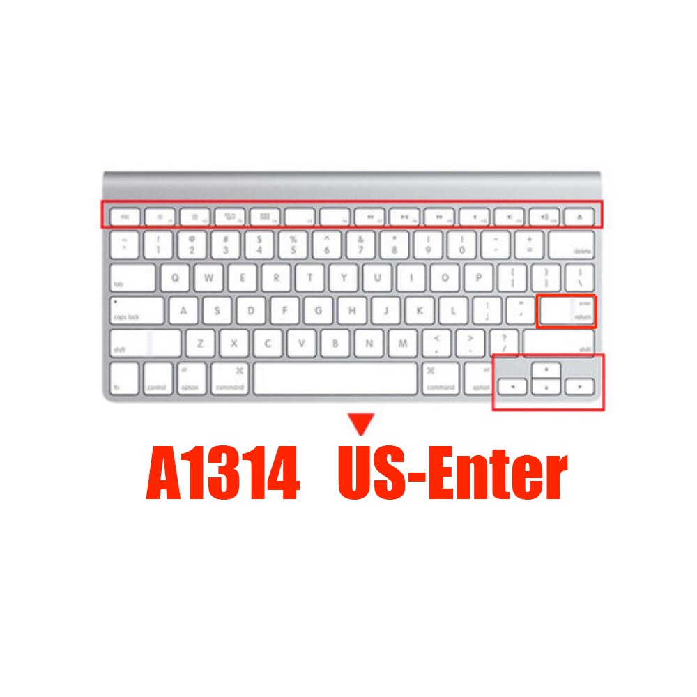 Magic Keyboard Silicone Keyboard cover A1644 A1314 Cover Skin Protector For Apple imac Keyboard with Number key A1843 A1243: A1314 US