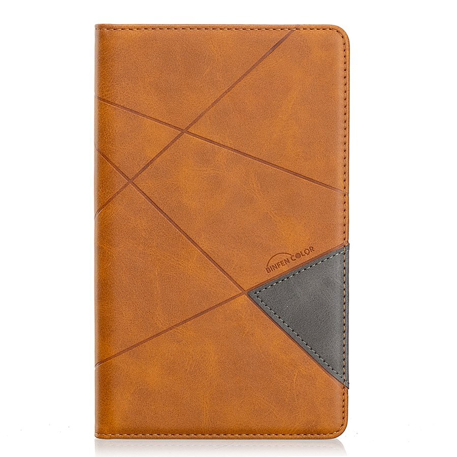 Hoesje voor samsung galaxy tab 10.1 voor samsung galaxy tab  a6 10.1 sm-t580 slim pu+ filmpen: Geel