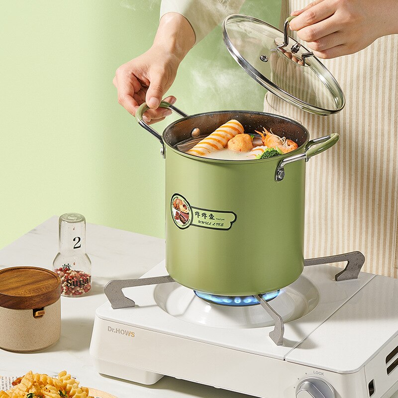 Japanischen Friteuse mit Sieb und Deckel Küche Tempura Friteuse Pfanne Friteuse Ohne Öl Pfanne Französisch Frites Nudel Kochen topf