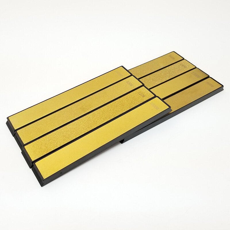 Golden Diamond Plate Kitchen Knife Sharpener Stone Whetstones Knife Sharpening Tool