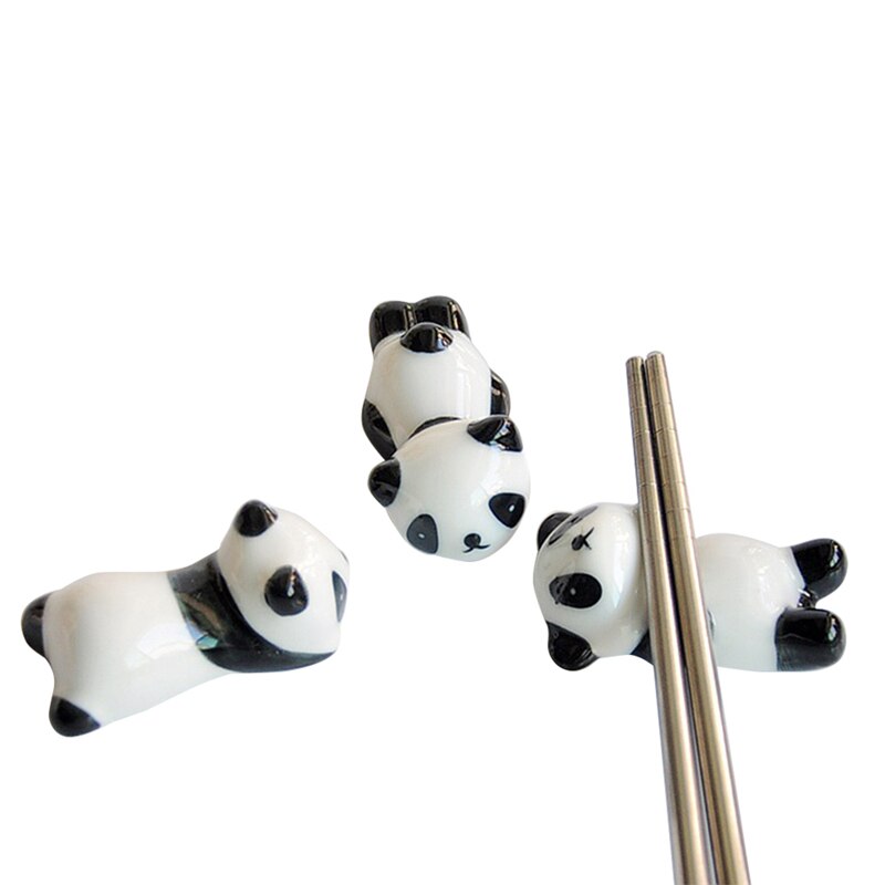 Cartoon Panda Keramische Eetstokjes Houder Rack leuke Eetstokjes Houder Mat Eetstokjes Care Mode Keuken Servies