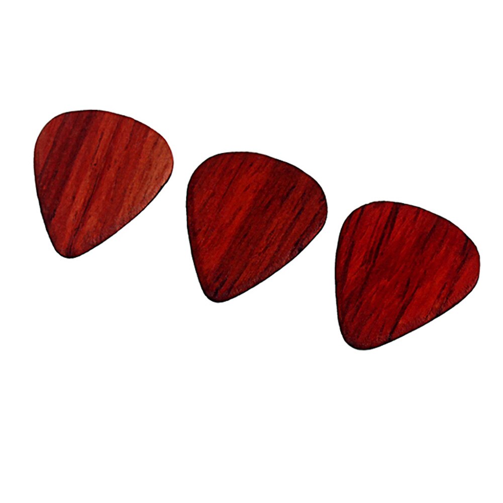 3 stuks houten gitaar, bas, ukelele, plectrums, muziekinstrument accessoires: Default Title