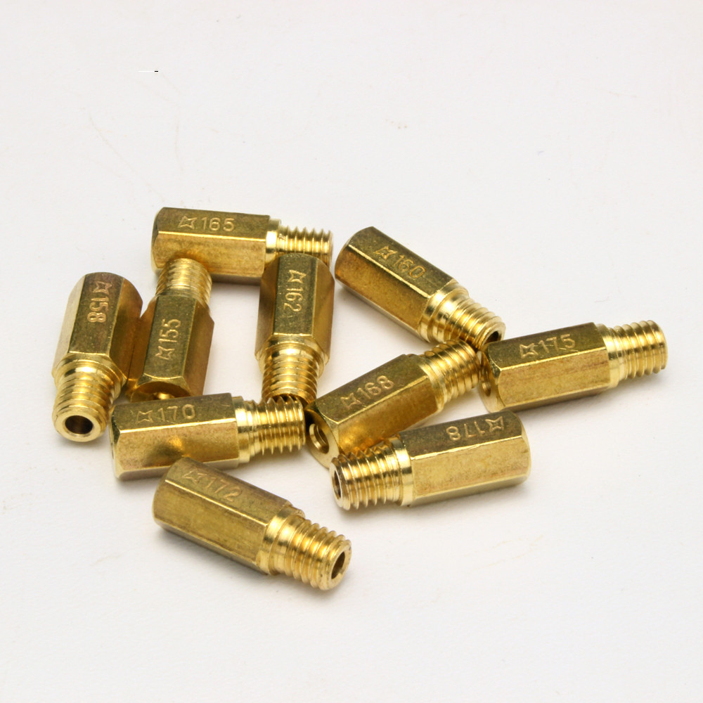 10 pz PWK PWM Jet Moto Carburatore Getti Principali Getti Pilota lento per Keihin OKO CVK NSR KSR carboidrati impostato Iniettore Ugello Carburador