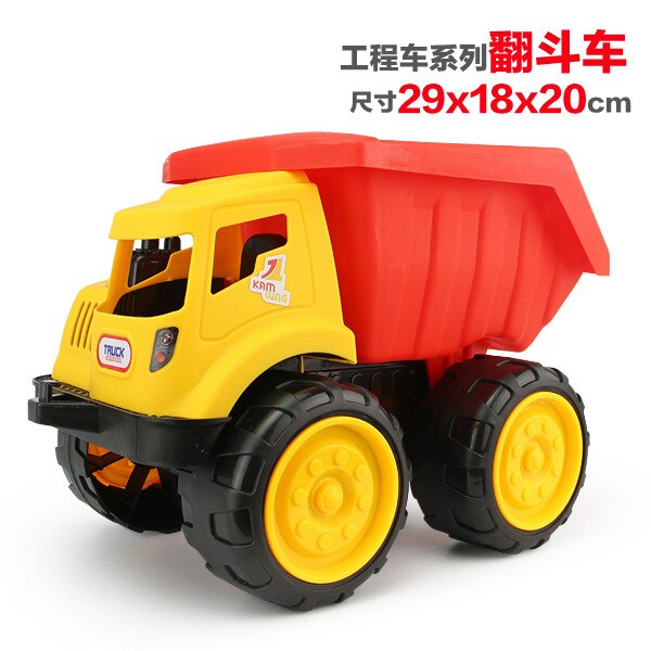 Strand Grote Dikke Techniek Speelgoedauto Kinderen Dumper Graafmachine Strand Laden Bodem Heftruck Slip Jongen Model Speelgoed Gif: Dump truck