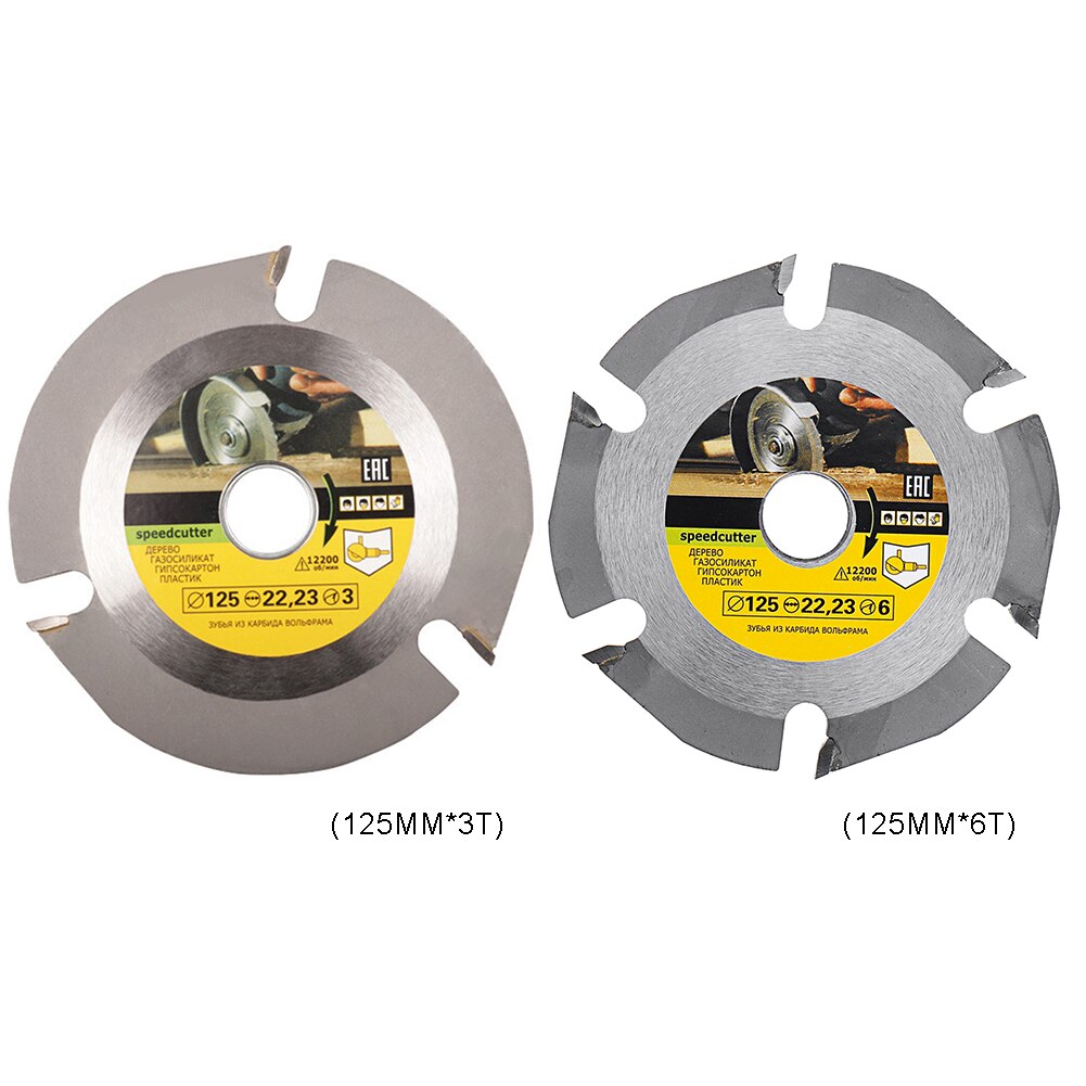 Wood Cutting Disc for Angle Grinder 6 Teeth Circular Saw Blade Wood Carving Hardwood Abrasive Tool Hard Alloy Wood Cutting Disk