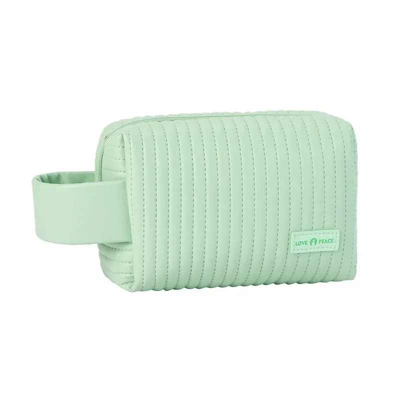 Cute Small Makeup Bag Portable Cosmetic Bag Travel Make Up Pouch Waterproof Toiletry Bags for Beauty Accessories for Women: SKY BLUE