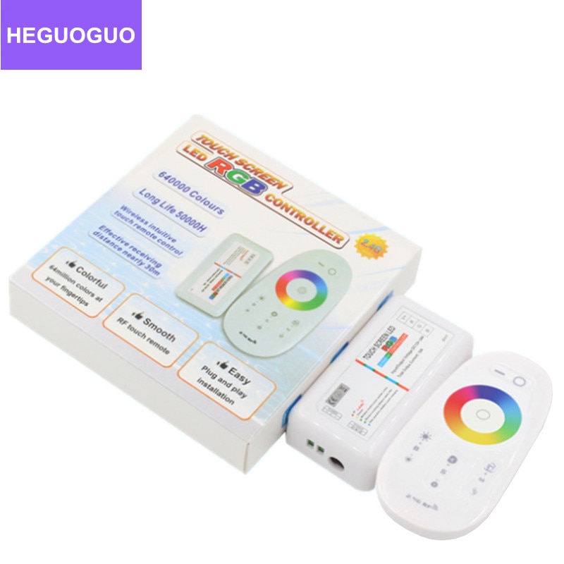 DC 12V 24V RGBW / RGB LED Controller Touch Screen 2.4G DC12-24V 6A Remote Controller Channel For RGB / RGBW / RGBWW Strip Light