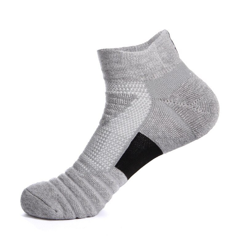 Calcetines tobilleros transpirables para correr, de algodón, Unisex, absorben el sudor, para deportes al aire libre, ropa interior antideslizante, calcetines de compresión para senderismo: Azul