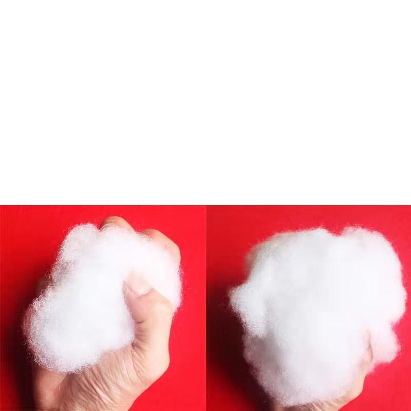White PP fluffy springback cotton non-woven doll purse filling material DIY manual material accessories
