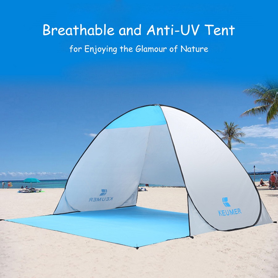 Automatische Camping Tent Uit RU Strand Tent 2 Personen Tent Instant Pop Up Open Anti UV Luifel Tenten Outdoor sunshelter