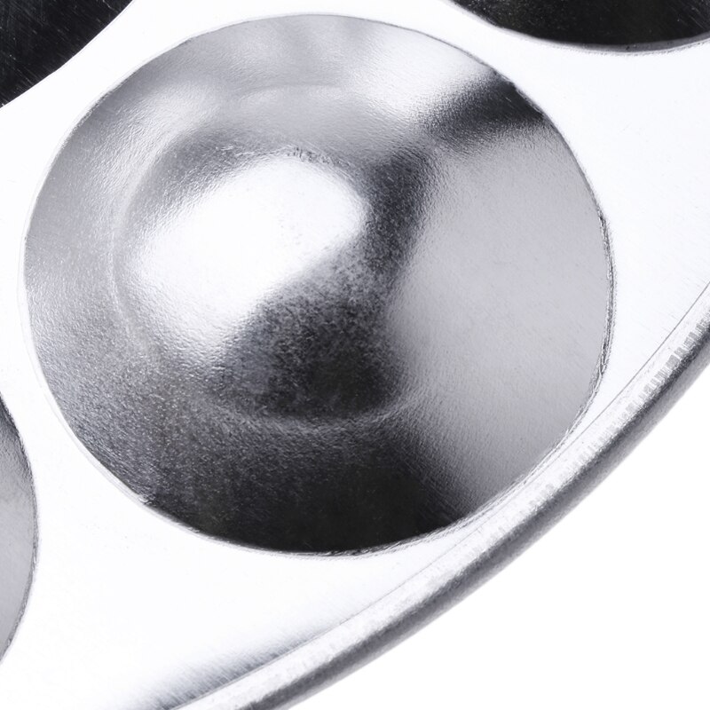 Oil Paint Palette Plate Aluminum Round Oil Paint Palette Art Color Mixing Plate with 10 Grooves Art Supplies