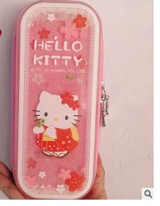 Nette rosa geldbörse Hallo Kitty Bleistift Fall Neue Mädchen KT: 11