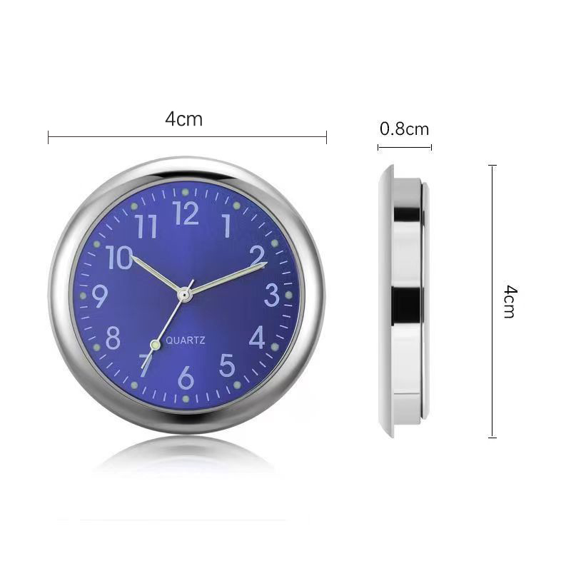 Automobil Uhr Armaturenbrett Auto Uhr Innen Dekor Tragbare Mini Uhr Dekoration Leuchtende Analog Uhr Ornamente Für Autos