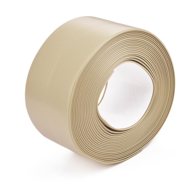 3.2M X 22Mm Badkamer Douche Wastafel Bad Afdichtstrip Tape Wit Pvc Zelfklevende Muurstickers Waterdichte Muur sticker Voor Keuken: beige-3.2mX3.8cm