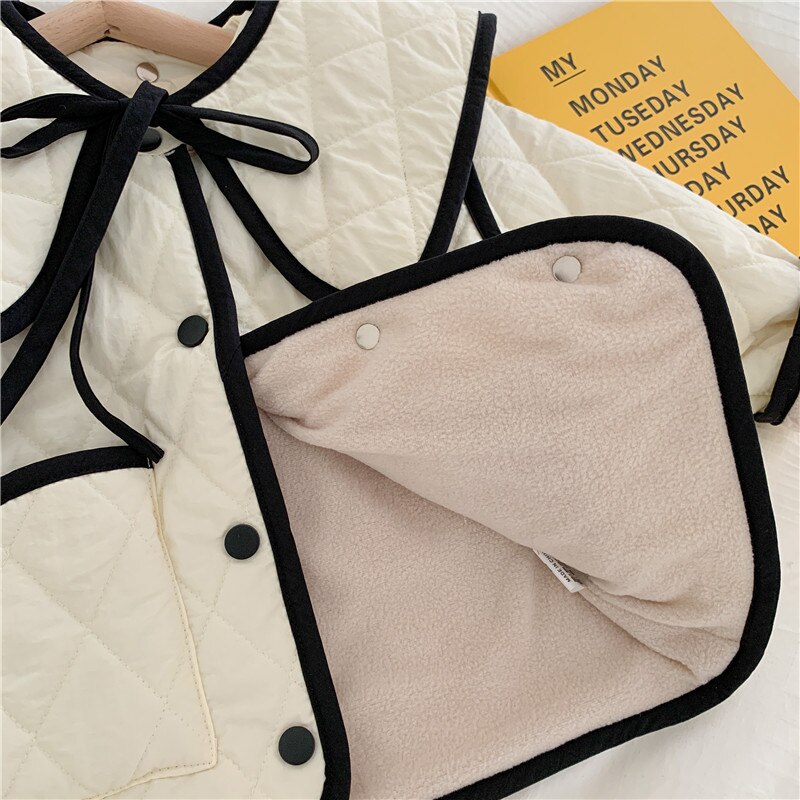 Koreaanse Stijl Baby Meisjes Dikker Warme Bovenkleding Winter Peuters Kinderen Katoen Gewatteerde Jassen Kinderen Kleding