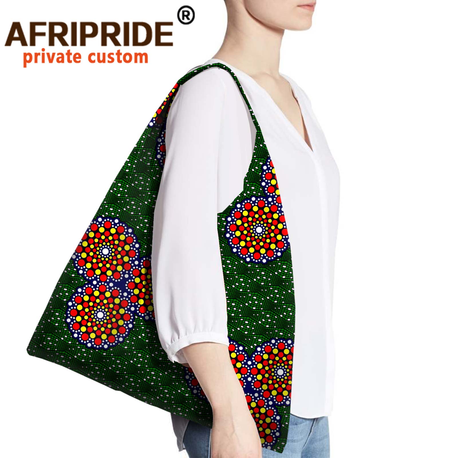 Afrikaanse Afdrukken Handtas Voor Vrouwen Afro Ladiestraditional Afdrukken Top-Handvat Tassen Boodschappentas Meisjes Schouder Draagtas A21B001: 598