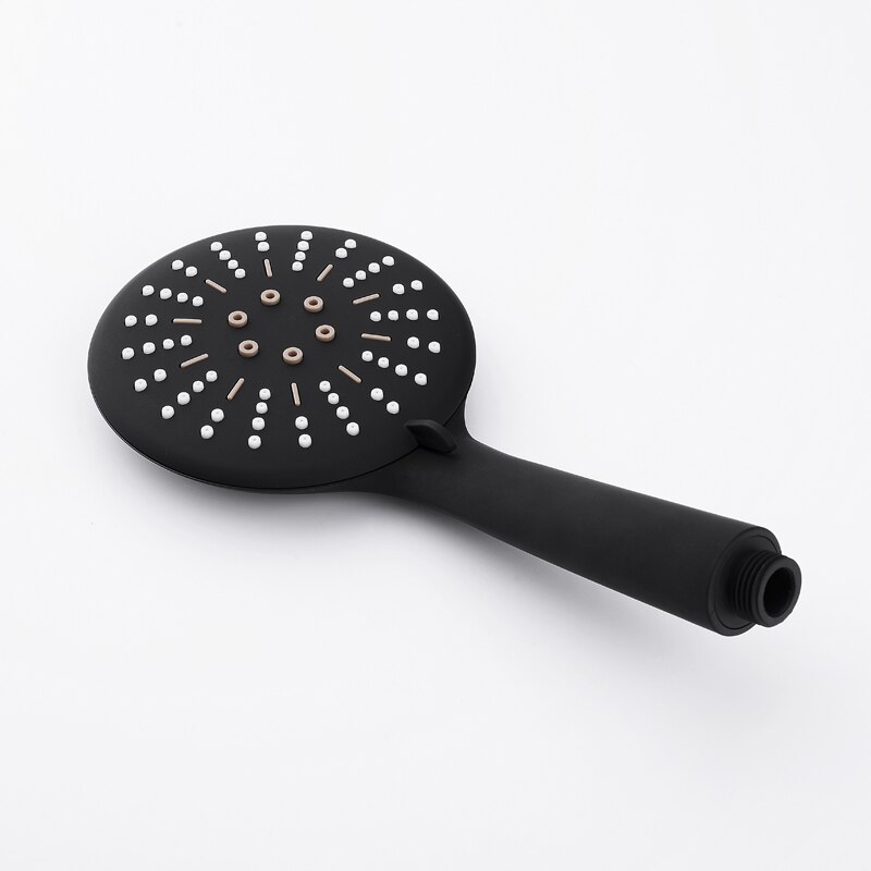 Adjustable 3 Function Black Shower Riser Slide Bar with Hand Held Shower & Hose Wall Mount Shower Sliding Bar Set