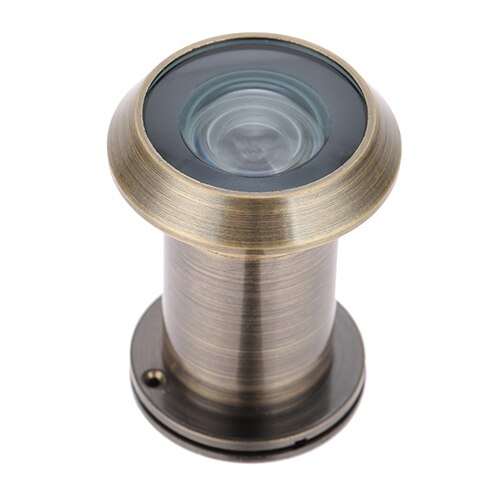 Dörrvisare 220 graders legering manipuleringsjusterbar hemsäkerhetskamera optisk glashus anti stöldöga video 16mm: Brons