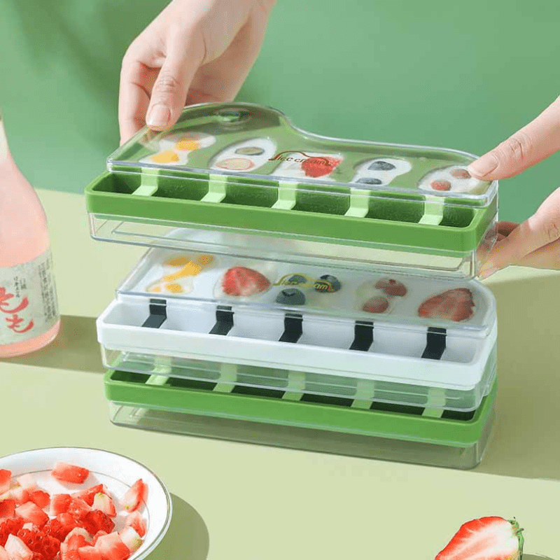 1Pc Piano-Shaped Ice Cream Mold - Diy Homemade Sorbet & Treats, Easy-Release Plastic Popsicle Maker For Parties And Use