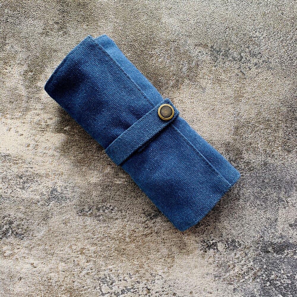Nylon urbånd emballage taske til æble ur bånd boks rejse opbevaring taske til urbånd nylon / stål / læder / silikone armbånd taske: Blå