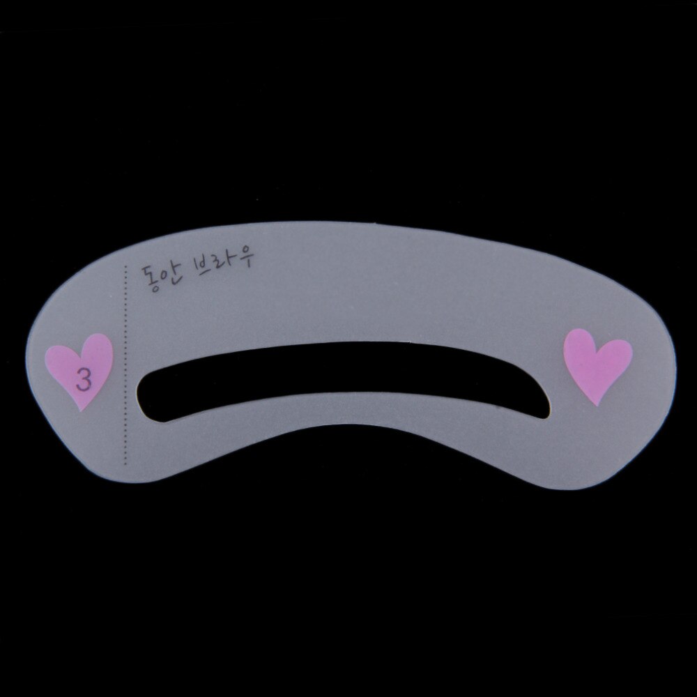 Herbruikbare 3 pcs Grooming Shaping Assistent Verzegelde Template 3 stijlen Wenkbrauw stencils Tekening Kaart Brow Make-Up Top