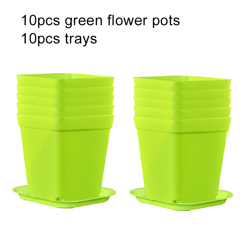 Blumentopf Set Kunststoff Farbe Atmungsaktive Mini Gartenpflanze Werkzeuge Haushalt Balkon Desktop Grün Sukkulenten Blumentopf TMZ: Lila