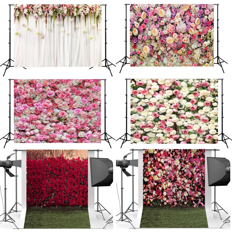 1Pc Realistic 3D Flower Wall Backdrop Wedding Party Photography Background Photo Studio Props
