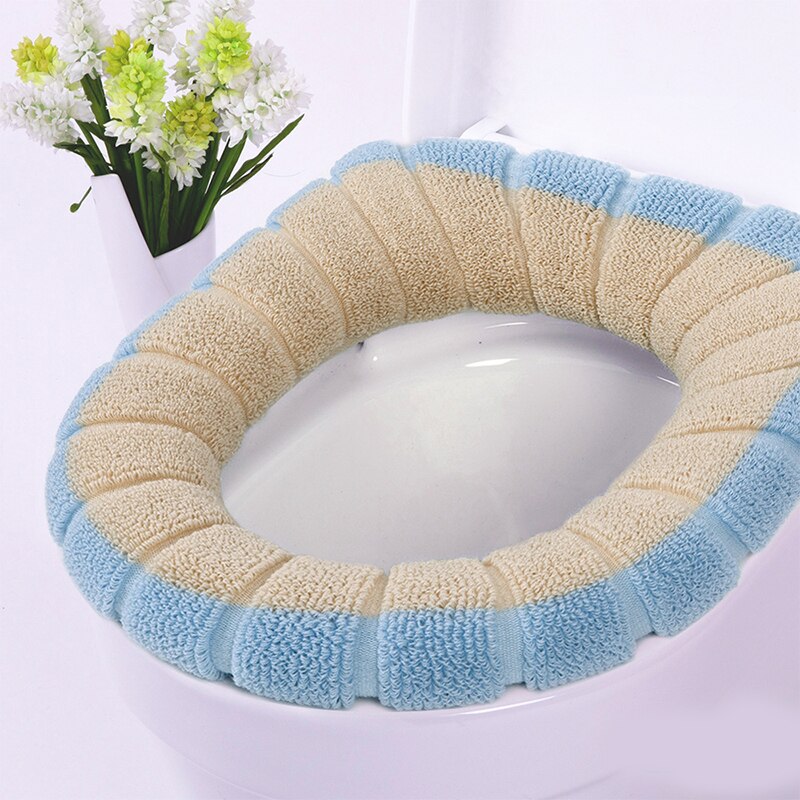 Assento do toalete mais quente inverno confortável macio aquecido lavável assento do toalete esteira acessórios do banheiro para decoração de casa closestool esteira: A