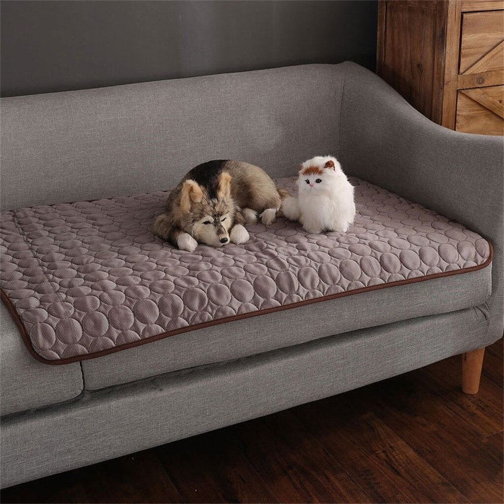 Cooling Mat For Dogs Pet Cat Chilly Non-Toxic Summer Cool Bed Pad Cushion Indoor Pet Summer Bed лежанка для собак#GH